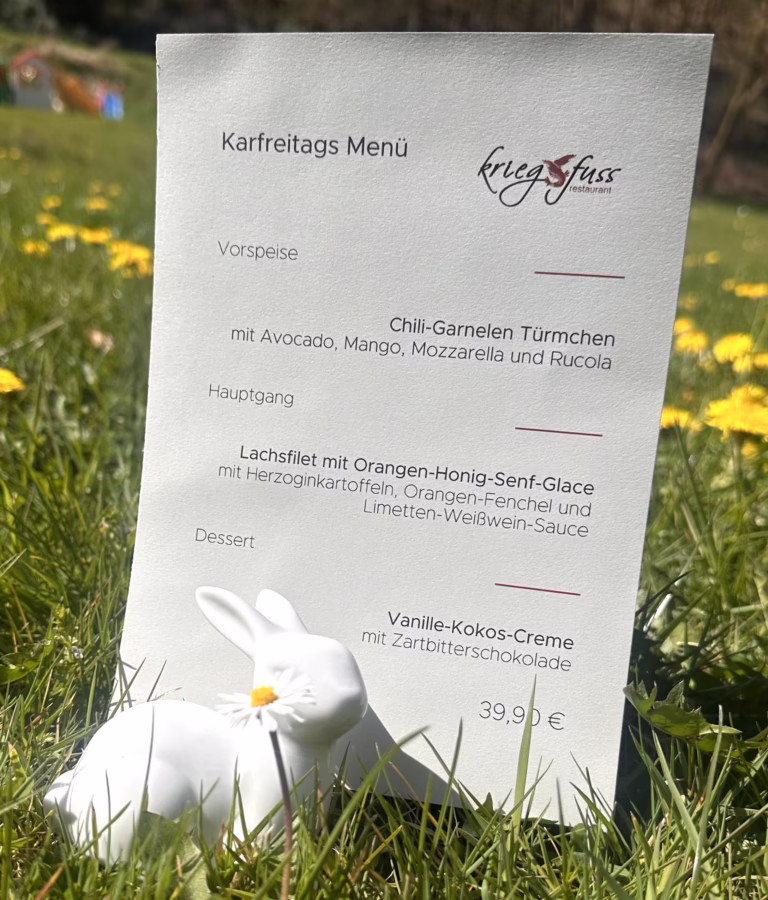Karfreitags Menü 2025 6 Karfreitags Menü 2025